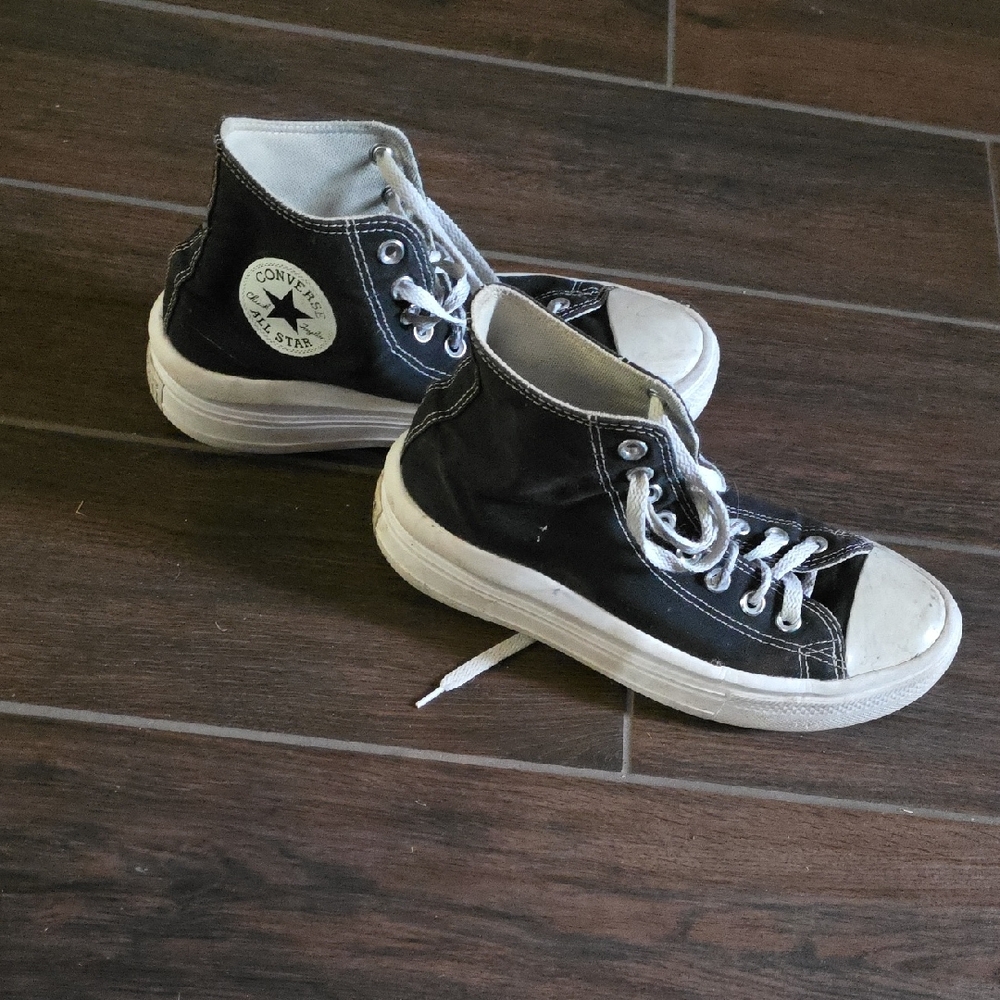 Converse Black and White High-Tops